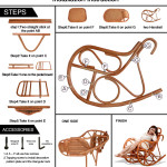 knocked down wicker rocking chair installation instruction