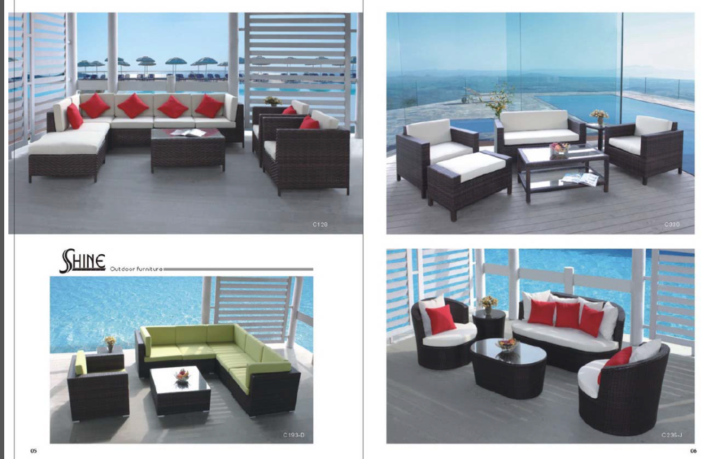 Outdoor Rattan Wicker Sofa sets 03