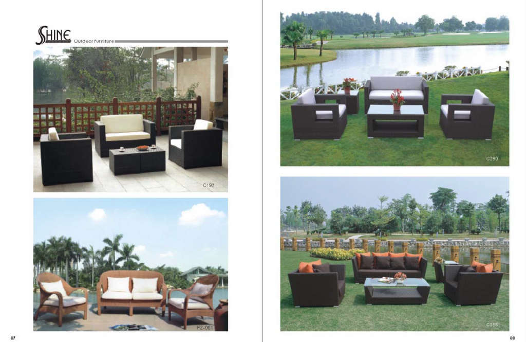 Outdoor Rattan Wicker Sofa sets 04