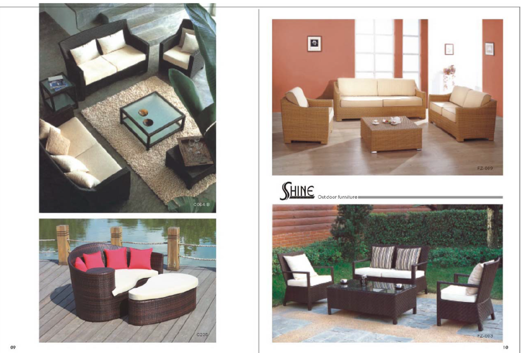 Outdoor Rattan Wicker Sofa sets 05