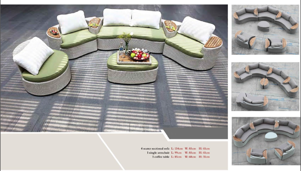 Outdoor Rattan Wicker Sofa sets 13