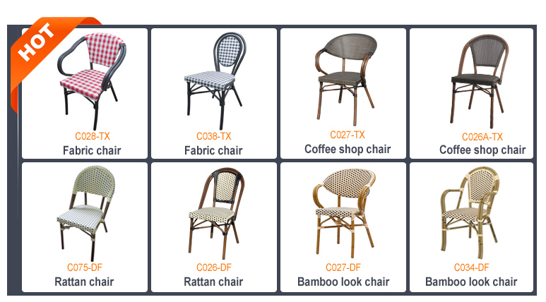 Commercial Outdoor Restaurant Chair fabric