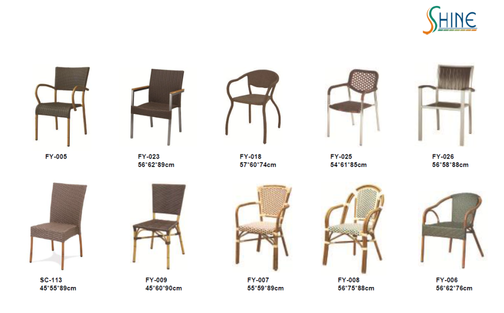 rattan chair for hotel and restaurants 08