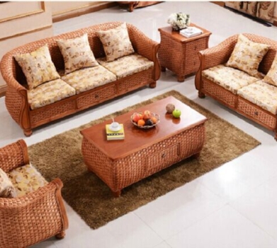 Rattan +wood safa RWSA 13