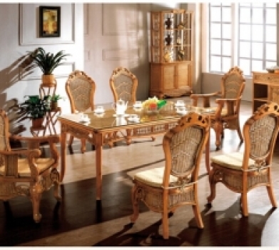 Rattan Wood Dining Set RWDS 01
