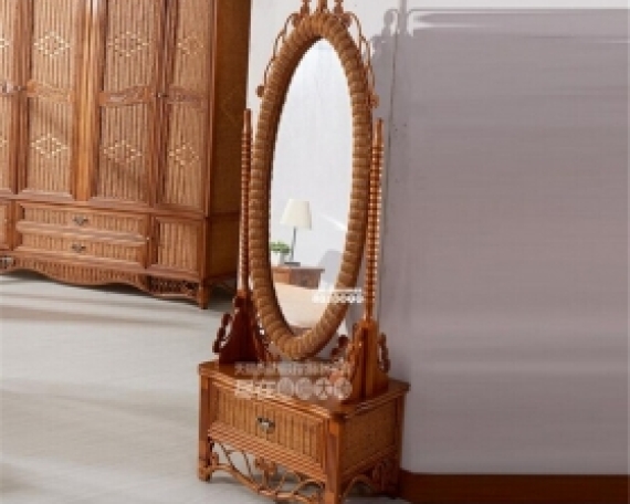 Rattan +wood Bed RWB 06