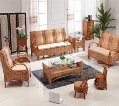 Rattan +wood safa RWSA 18