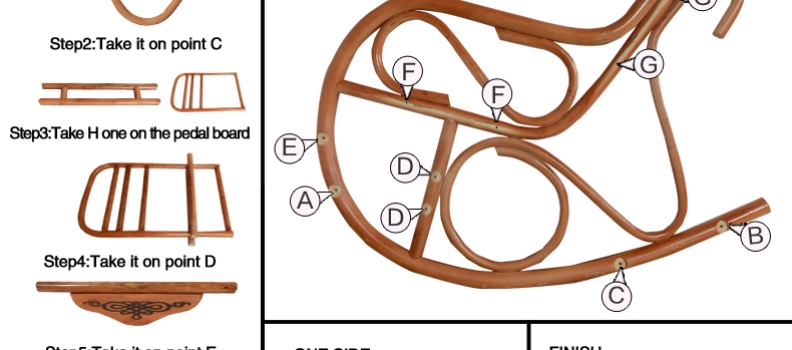 Rattan Rocking Chair (knocked down)