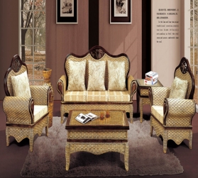 Rattan +wood safa RWSA 02