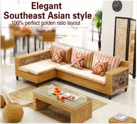 Rattan + Seagrass Sofa series 10