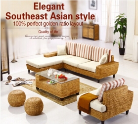 Rattan + Seagrass Sofa series 11