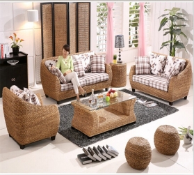 Rattan + Seagrass Safa Series 51