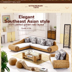 rattan + seagrass furniture